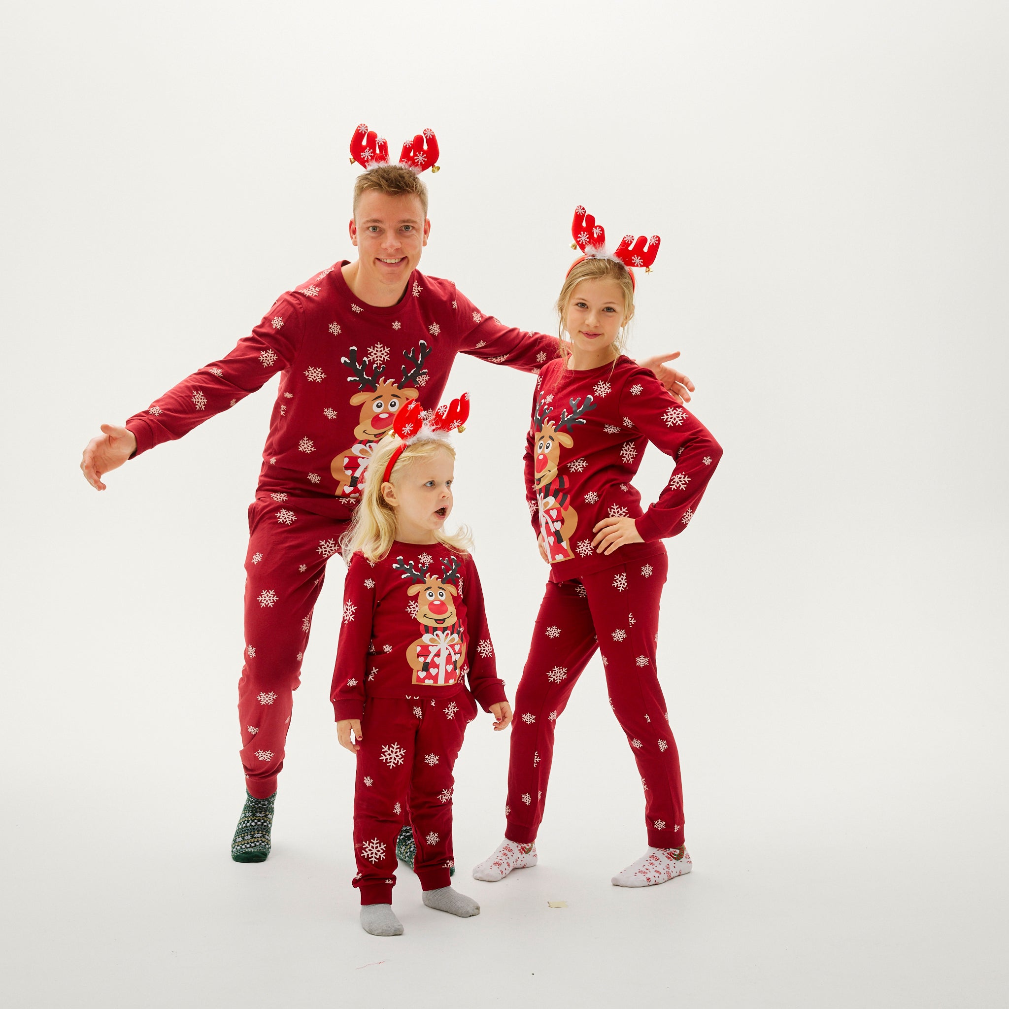Pyjama Adorable De Rudolphe Rouge - Homme.